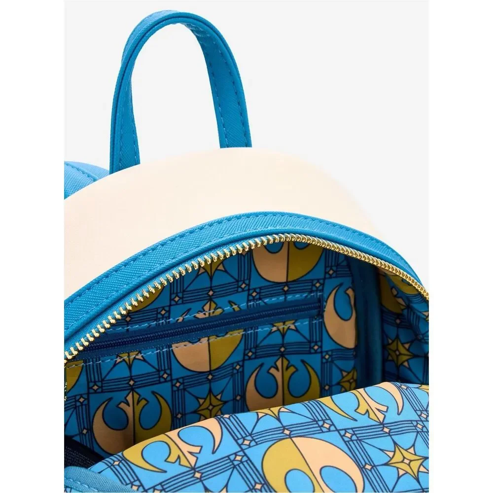 Loungefly Star Wars R2-D2 Stained Glass Portrait Mini Backpack